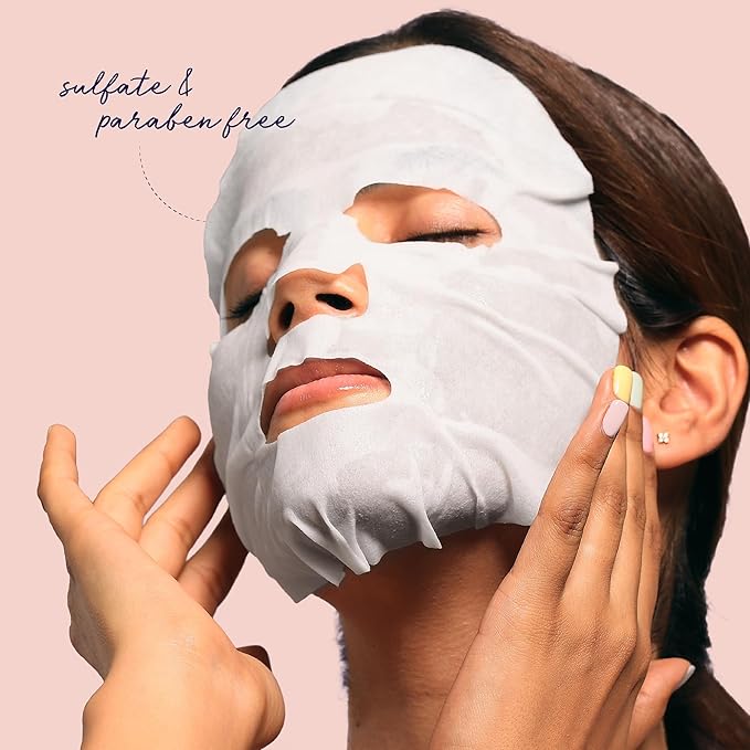 SpaLife Made for Mama Facial Mask Duo – Antioxidant Rejuvenating & Soothing Anti-Aging Facial Sheet Masks – Face Masks Skincare Set – Hydrating Face Masks – 10 Pack – Natural Fruit Extract Formulas