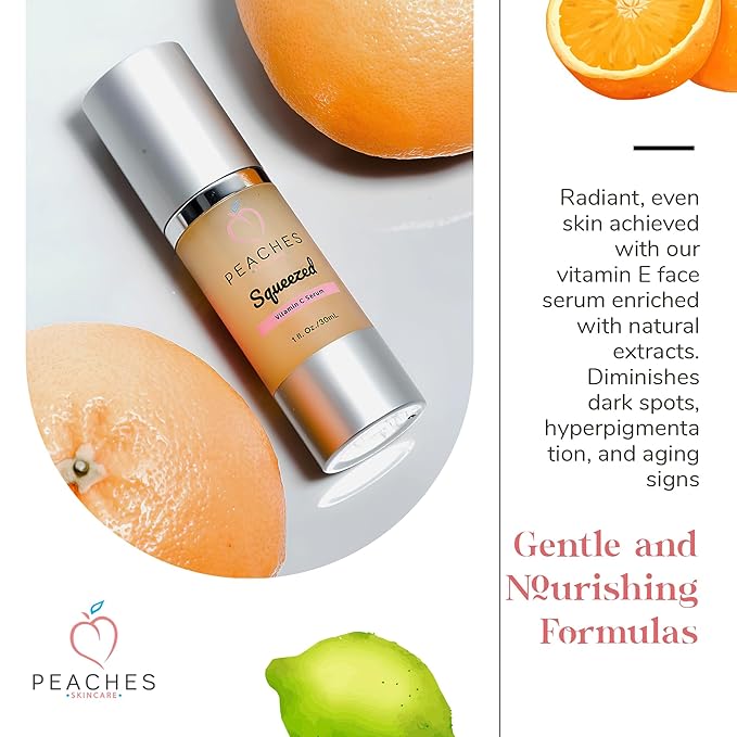 Brightening Serum with Vitamin C – Age-Defying Formula with Real Gold and Kakadu Plum for Radiant, Elastic Skin – Vegan Skincare for All Skin Types – Squeezed Vitamin C Serum (1 fl. oz)