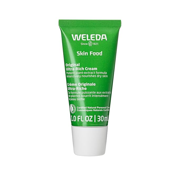 Weleda Skin Food Original Ultra-Rich Body Cream, 1 Fluid Ounce, Plant Rich Moisturizer with Pansy, Chamomile and Calendula
