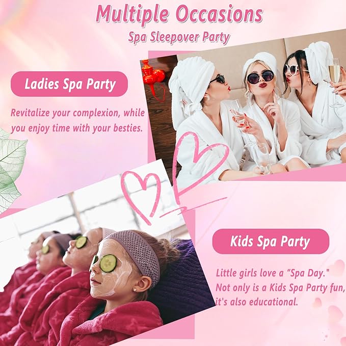 100Pcs Spa Party Supplies for Girls,Spa Party Favors Skincare Fruit Face Masks,Lip Masks,Under Eye Patches,Hand Cream,Lip Balm,Compressed Towel,Hair Tie,Spa Birthday Sleepover Party Supplies for Women