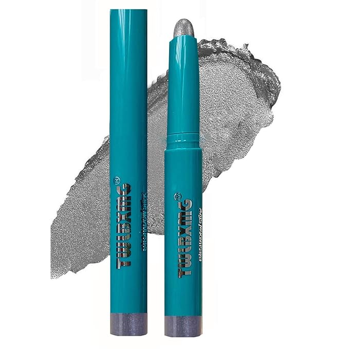 Eyeshadow Stick Eye Brightener Stick Eyeliner Pencil Cream Shimmer Glitter Smooth Eye Shadow Sticks Pencil Nude Primer Highlighter Natural Waterproof Long Lasting Gray Black # 05