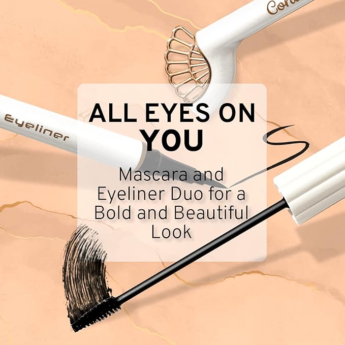 Makeup Kit for Teens - All in One Shell Makeup Kit with Compact BB Cream Powder, Eyeshadow Palette with Brown Shades, Eye Shadow Brush, Mascara, 3 Lipsticks, Necklace - Make Up Gift Set Box