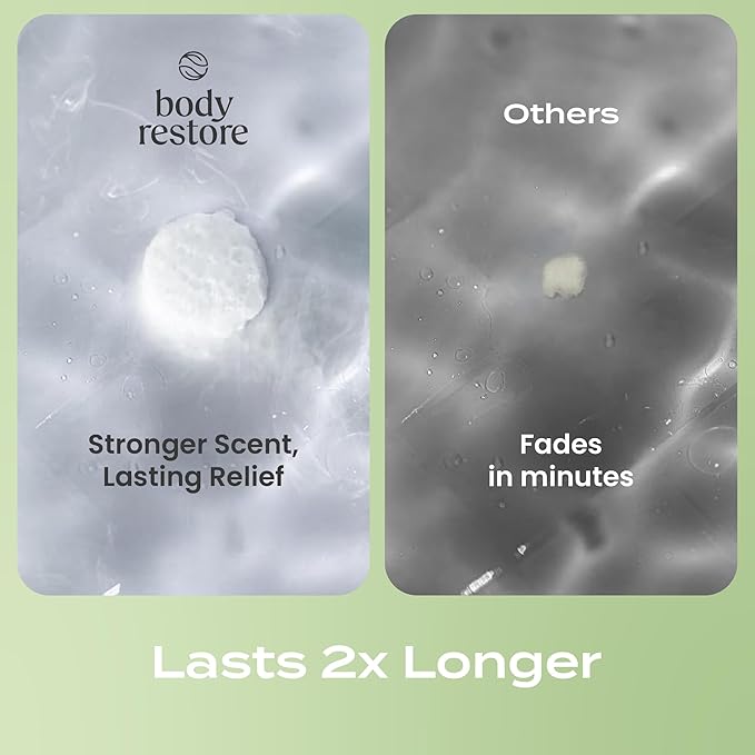 Body Restore Shower Steamers Aromatherapy 15 Pack - Birthday Gifts for Women, Men, Travel Essentials, Stress Relief, Relaxation, Self Care, Bath Bombs - Tea Tree