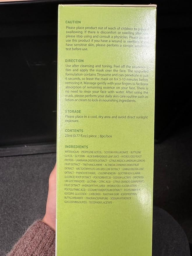 My Beauty Diary Aloe Vera Soothing Facial Face Mask (8 Sheets)- New English Version