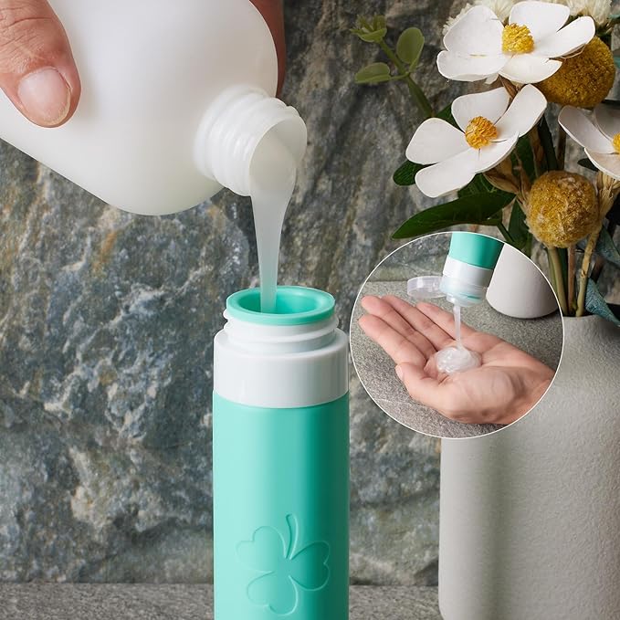 INSFIT Travel Bottles for Toiletries 23pack, TSA Approved Travel Size Toiletries, Airplane Essentials for Creams, Shampoo, Cosmetic Liquids