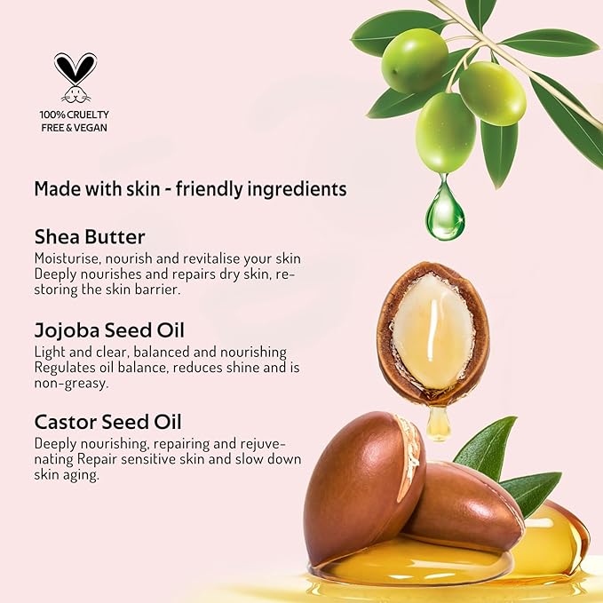 bayfree Multi Cream Blush & Blush Brush Set, Korean Makeup Blush for Cheeks, Multi-Use Face Balm, Lightweight & Hydrating, Blendable Color, Non-Greasy, Soft Bristles for Radiant Finish (Rose Crystal)