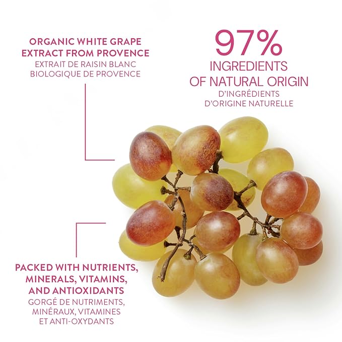 Panier des Sens - Small Hand Cream for Dry Cracked Hands – Grape Mini Hand Lotion for Dry Skin - With Shea Butter and Grape Seed Oil - Hand Care 97% Natural Ingredients - Travel Size 1 floz