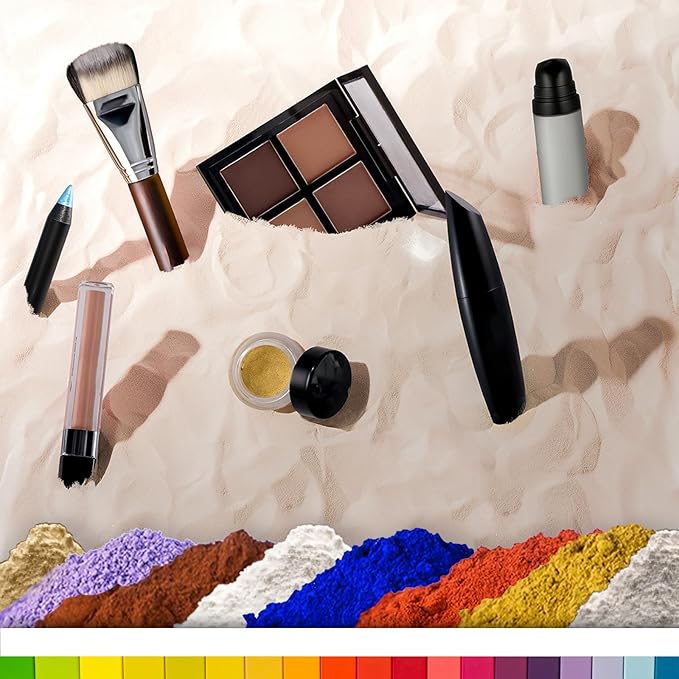 T-MILES 8-color Natural Cosmetics Pigment Set for DIY Eye Shadow Brow Powder Pressed Powder Sunscreen