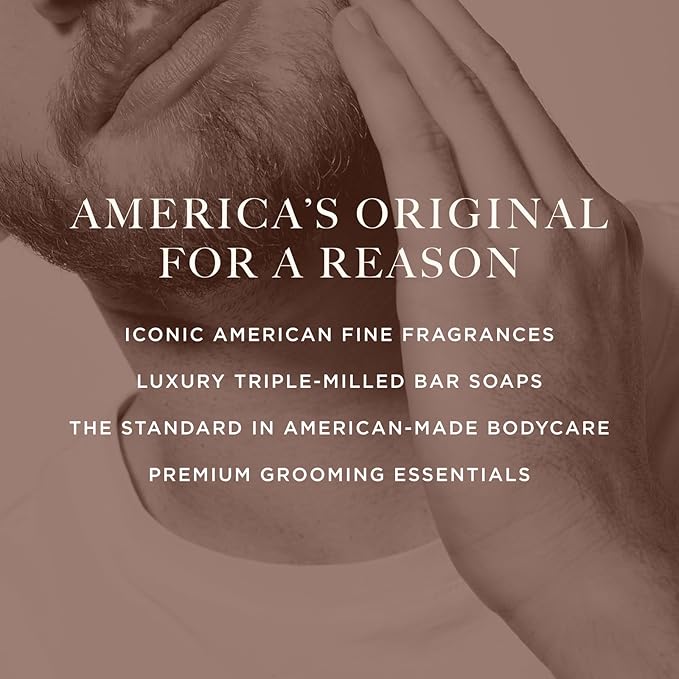 Caswell-Massey Men’s Bar Soap, Moisturizing Body Wash for Bath or Shower, Men’s Soap Bar for All Skin Types, Essential Oils & Plant-Based, Number Six, Almond, & Jockey Club, 3 (5.8 oz bar) Gift Set