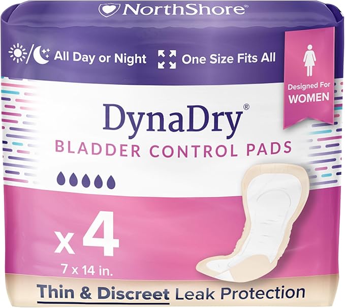NorthShore DynaDry Pads for Women, Ultimate, Starter Pack/4