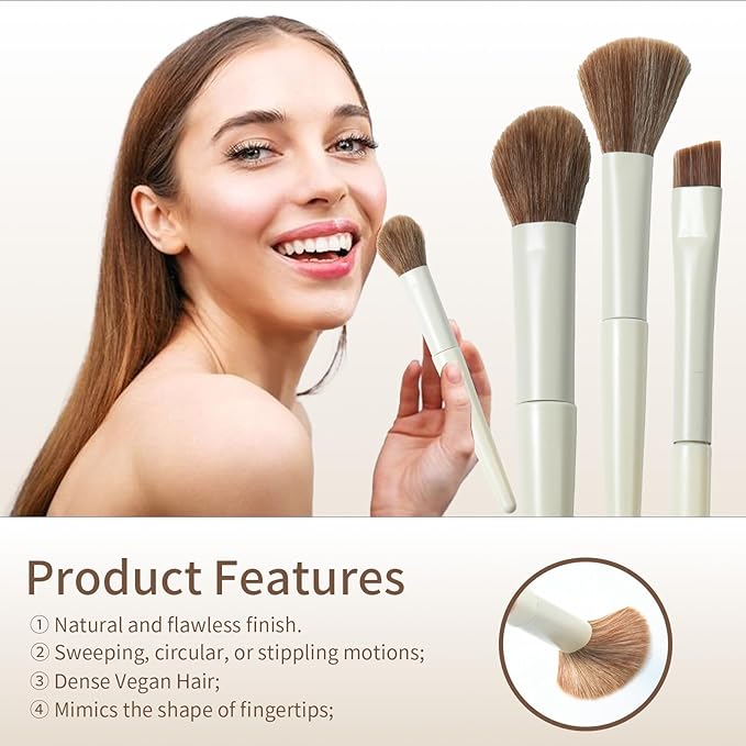 Body Makeup Brush Set Professional & Tools Beauty Travel Essentials for Women