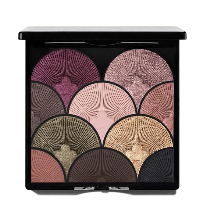 T.LeClerc Eye Shadow Palette | Retro-Chic 10-Color Nude Palette | Warm-Toned, Creamy Texture | Luminous, Long-Lasting Wear | Rich Pigments | Easy Makeup Removal (NUIT ÉTOILÉE, 18G)