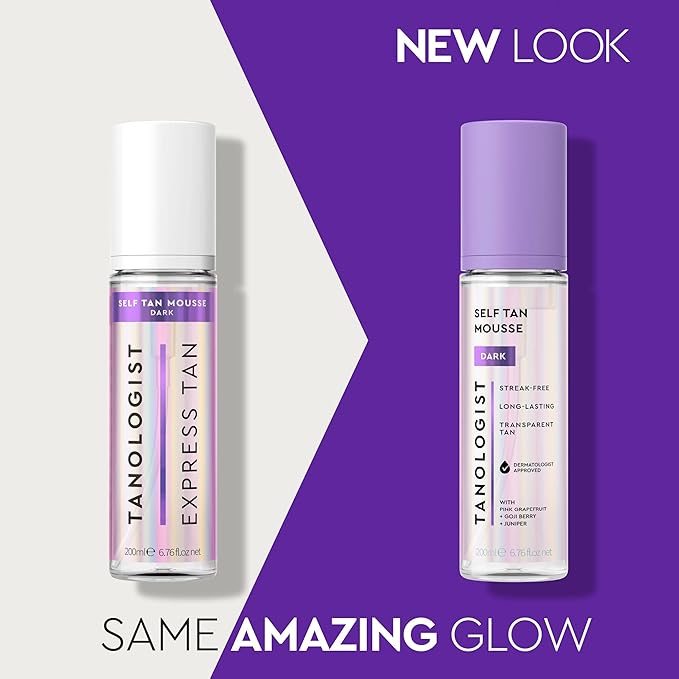 Tanologist Self Tan Mousse- Dark, Fast-Developing, Transfer-Proof Clear Self Tanner For Face & Body, Smells Great, Lasts 7 Days, Natural & Not Orange, Vegan Formula, 6.76 fl oz