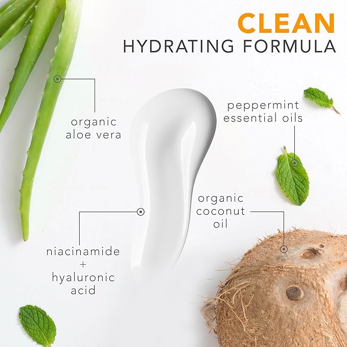 Oil Control Face Moisturizer - USA Made with Natural & Organic Ingredients, Lightweight and Mattifying Moisturizer for Oily & Acne Prone Skin, Face Cream with Niacinamide and Hyaluronic Acid