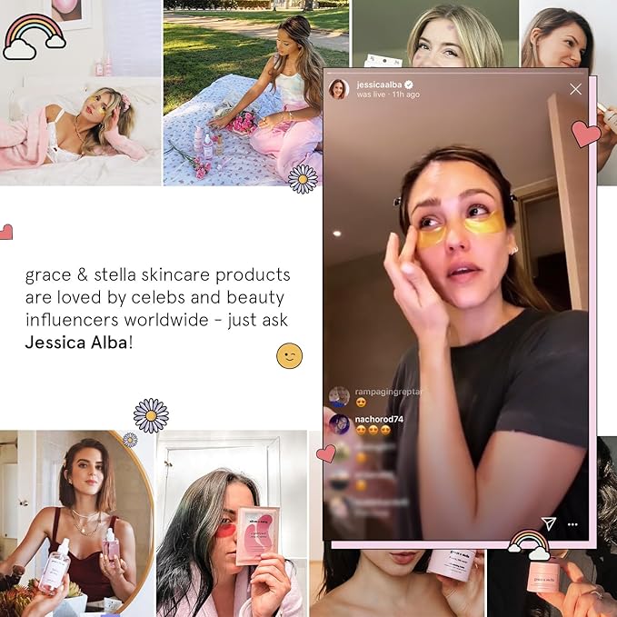 grace & stella Disposable Face Towels - Ultra-Soft & Absorbent Face Wipes - XL Facial Towels for Cleansing & Makeup Removal - Thick Towelettes - Lint-Free Facial Tissue - Vegan, Plant-Based (60 Count)