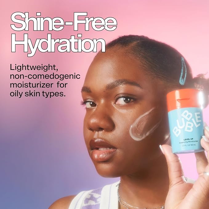 Bubble Skincare Fresh Start Exfoliating Gel Cleanser (125ml) + Level Up Balancing & Hydrating Face Moisturizer (50ml)