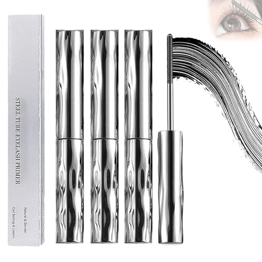 Seattle Get Mascara, Seattleget Mascara, Iron Wand Mascaras, Long Thick Curl Lash mascaras, 3D Curling Eyelash Iron Mascaras, Waterproof, Sweat-Proof, Non-smudged (Black*3)