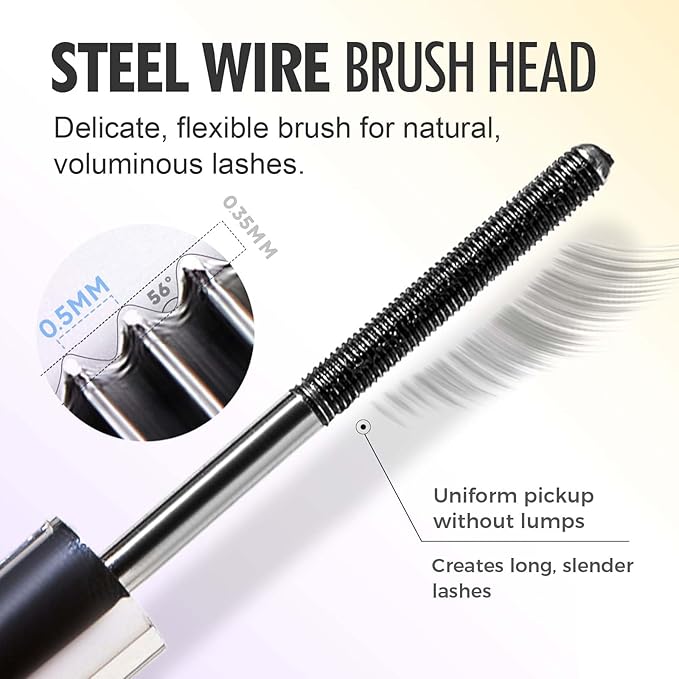 Tubing Mascara 2025 New Curling Mascara Black & Brown for Lash Makeup, Waterproof and Sweatproof Long Lasting Non-Smudged Magic Mascaras (Brown A/1pcs)
