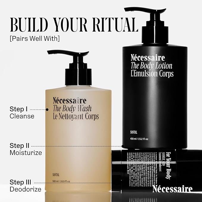 Nécessaire The Deodorant Santal | Natural Aluminum Free Deodorant For Women & Men. Extra Strength Treatment with Mandelic Acid. Free of Baking Soda, Ozokerite & Parabens (75 g/2.5 oz)