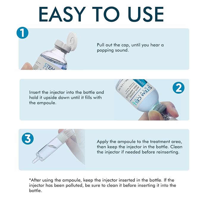 Stem Cell Serum for Face, Effective Microneedling Serum, Advanced Age-Defying Formula for Wrinkle Reduction & Skin Renewal- Daily Skincare Use with and Without Microneedling, 1.2 Fl Oz