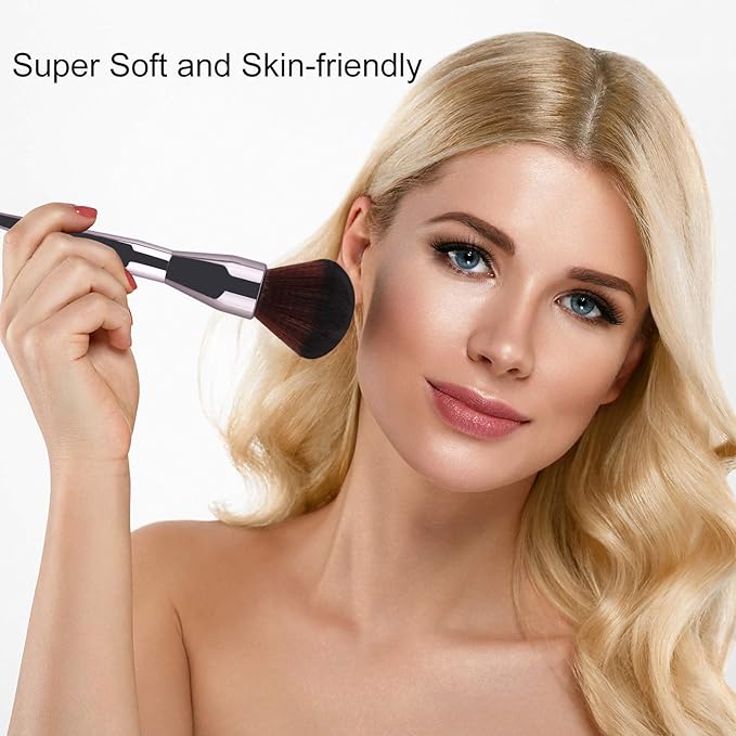 Foundation Brush,Daubigny Super Large Powder Brush Flat Arched Premium Durable Kabuki Makeup Brush Perfect For Blending Liquid,Cream and Flawless Powder,Buffing, Blending,Concealer …