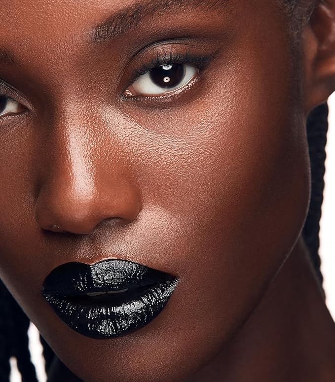 MAKE Beauty Cream Supreme Long-Lasting Lipstick. High Impact Hydrating Lip Color with Emollient Moisturizing Formula. Creamy Semi-Glossy Lipstick - Shade, Blackout