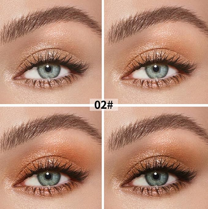 10 Colors Nude Brown Eyeshadow Palette – High Pigment Matte & Shimmer Eyeshadow Palette for Mature Women, Neutral Long-Lasting Waterproof Eye Makeup, Blendable & Cruelty-Free Silky Texture 02#