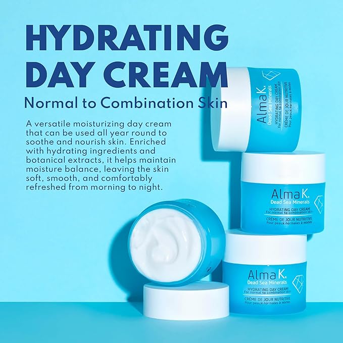 Alma K Hydrating Day Cream - Day Face Cream for Normal to Combination Skin - Daily Face Moisturizer - Non-Greasy Facial Moisturizer - 1.7 oz