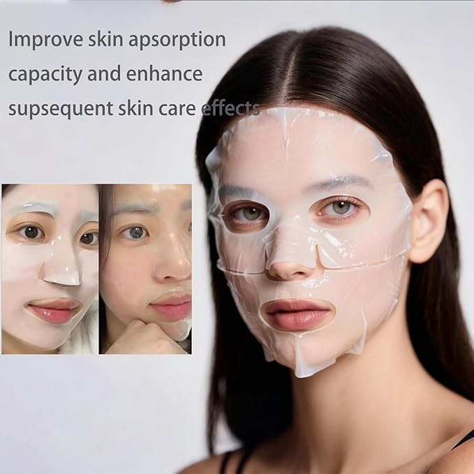 4 Pack Deep Collagen Overnight Mask,Bio-Collagen Real Deep Mask, Skinqueen Korean Collagen Films Deep Collagen Anti Wrinkle Firming Lifting Face Mask