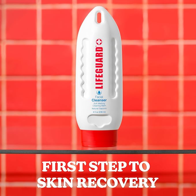 LIFEGUARD Daily Facial Cleanser - Sunscreen & Makeup Remover for Deep Cleansing, Pore Care, Easy Clean, Gently Moisturizes, All Skin Types - 8 fl. oz.
