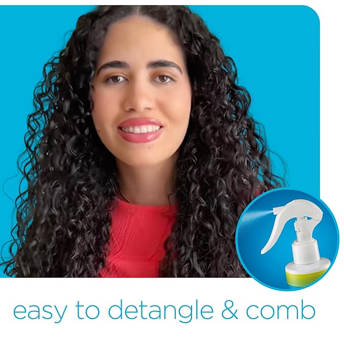 Rehydrating Mist Detangler Spray – Leave-In Conditioner with Aloe Vera for Dry, Curly, Coily, Matted or Damaged Hair – Moisturizing, Vegan Formula for Women, Men & Kids – 8 fl oz