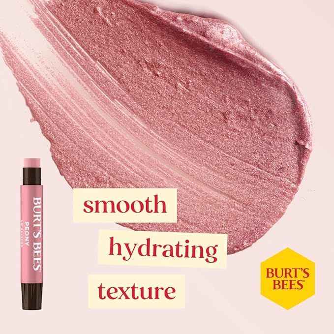 Burt's Bees Mistletoe Kiss Lip Care Gift Set, Mistletoe Kiss Set, Pomegranate, Peony & Hibiscus