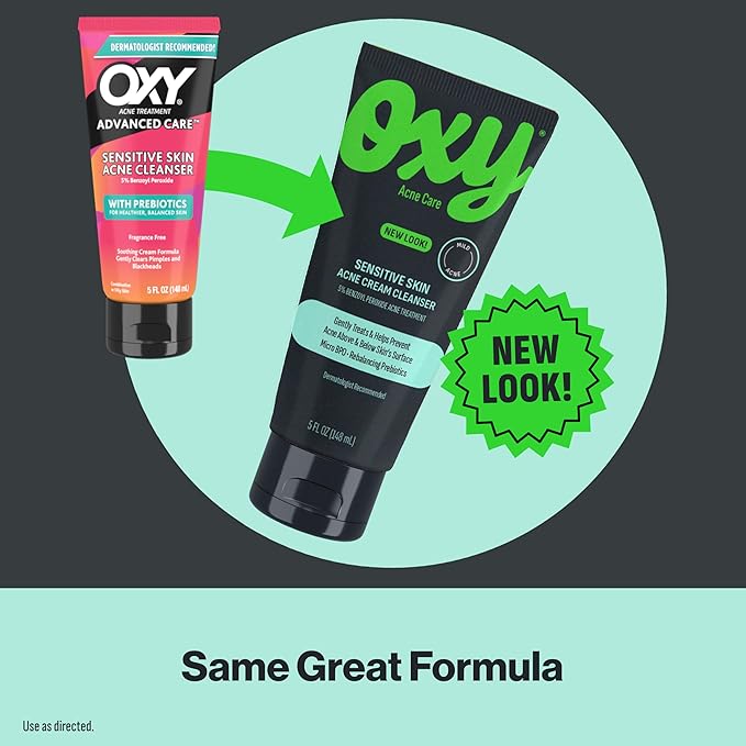 Oxy Sensitive Skin Acne Cream Cleanser