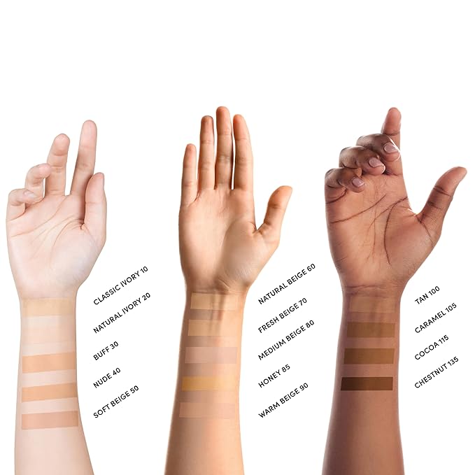 Neutrogena Healthy Skin Liquid Makeup Foundation with Broad Spectrum SPF 20 Sunscreen, Medium Coverage Foundation with Nourishing Pro-Vitamin B5, Nude 40, 1 fl. oz