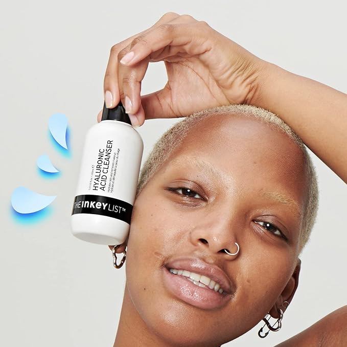 The INKEY List Hyaluronic Acid Cleanser, Daily Hydrating Face Cleanser, Helps Hydrate Skin and Lock In Moisture, Removes Makeup, For All Skin Types, 5 fl oz