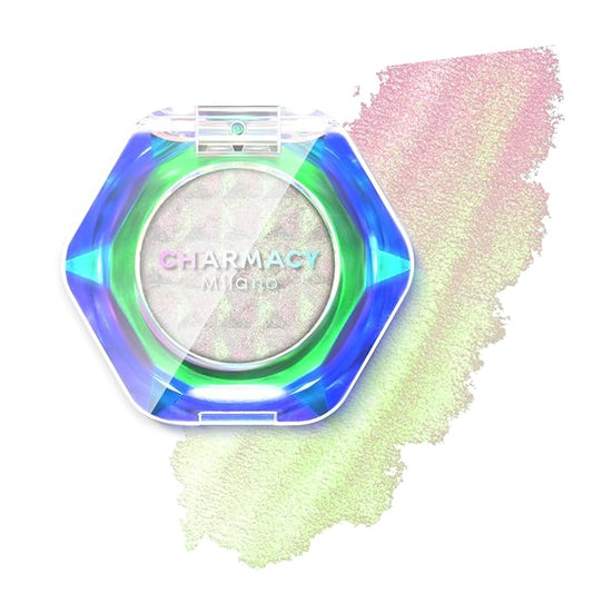 CHARMACY Multichrome Glitter Eyeshadow, Intense Pigmentation Chameleon Sparkling Eyeshadow, Bright Highlighter Duochrome Eye Make Up, Multi-Reflective Finishes Glitter Metallic Eye Makeup #06
