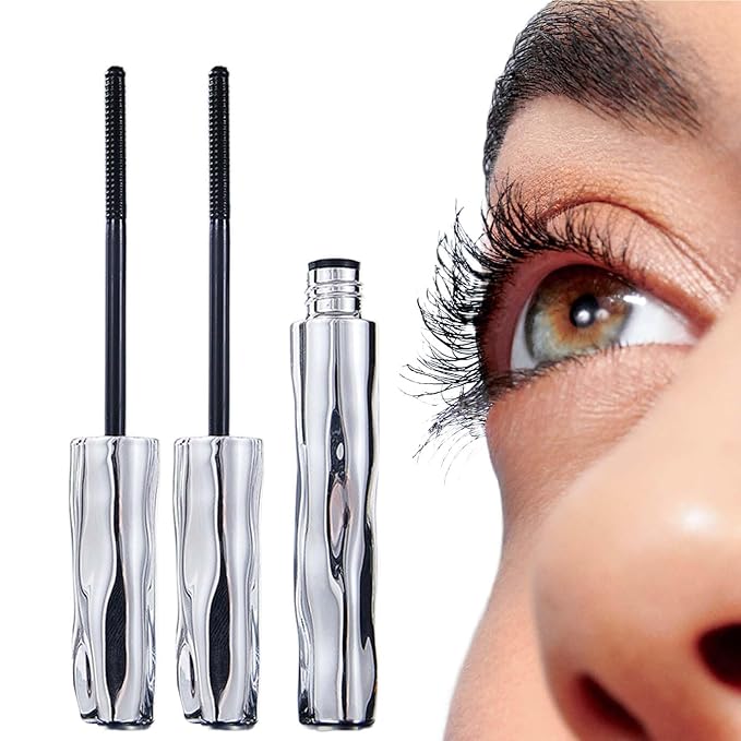 Tubing Mascara 2025 New Curling Mascara Black & Brown for Lash Makeup, Waterproof and Sweatproof Long Lasting Non-Smudged Magic Mascaras (Black B/2pcs)