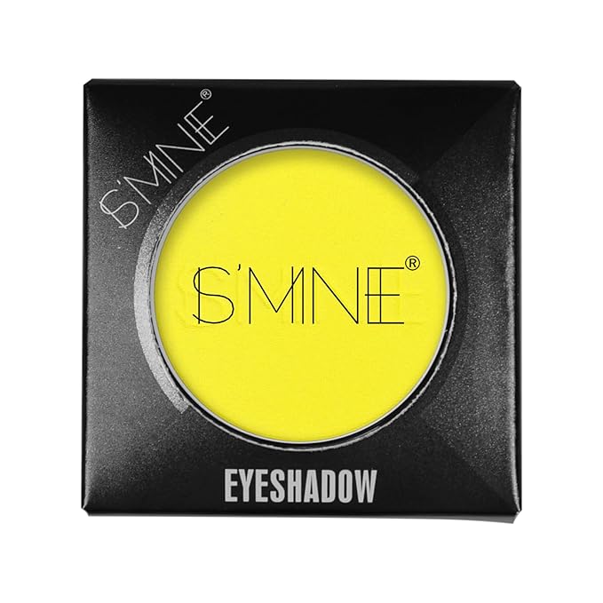 IS'MINE Single Yellow Matte Eyeshadow Powder Palette High Pigment, Longwear, Intense Color Best Yellow Eyeshadow