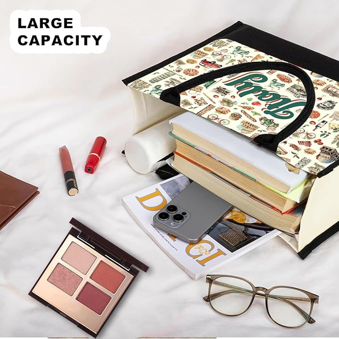 Seattle Italy Chicago New York Las Vegas Paris Gifts for Women Canvas Tote Bag Mother's Day Gifts for Women