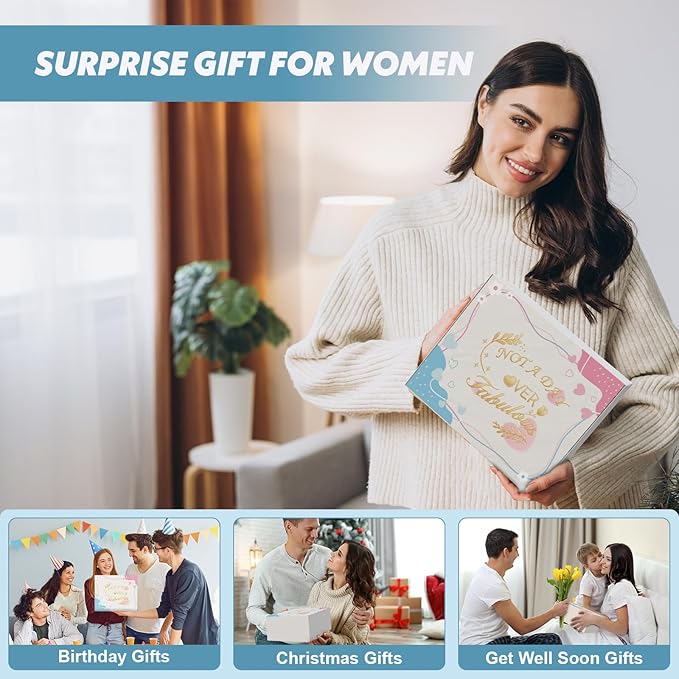 Birthday Gift Baskets for Women, Relaxing Spa Gift Set for Women, Care Package Get Well Soon Box for Her, Mom, Sister, Wife, Daughter, Friend, Gift Idea for Mother's Day, Christmas