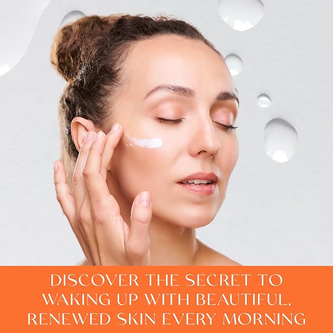 Korean Vitamin C & Collagen Face Moisturizer - Dermatologist Tested, Tightening- Anti-Aging, Clean Beauty, Cruelty-Free Skincare - All Skin Types - 1.69 oz