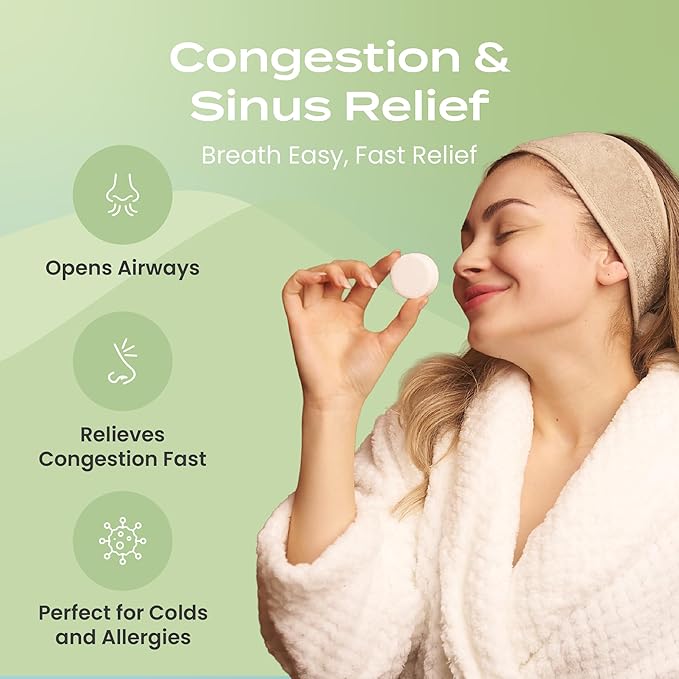 Body Restore Shower Steamers Aromatherapy 15 Pack - Birthday Gifts for Women, Men, Travel Essentials, Stress Relief, Relaxation, Self Care, Bath Bombs - Tea Tree