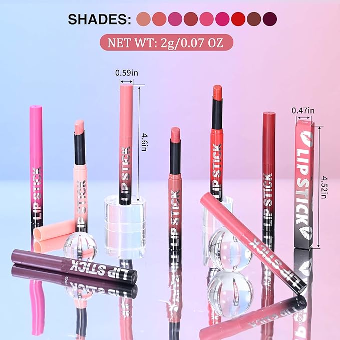 Pitaya Pink Matte Lipstick，Creamy Silky Matte+Lipsticks，Hydrating Balm-in-Lipstick，Velvety Finish for Women Daily Lip Makeup，High-pigment Formula，Easy to use and color，Vegan & Cruelty-Free 05#