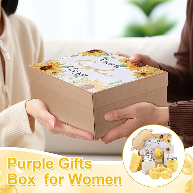 Nuogo 13 Pcs Birthday Gifts for Women Mothers Day Gifts Spa Basket Set for Women Mirrors Socks Steamers Jewelry Case Bath Robe Mom nurse Girlfriend Wife