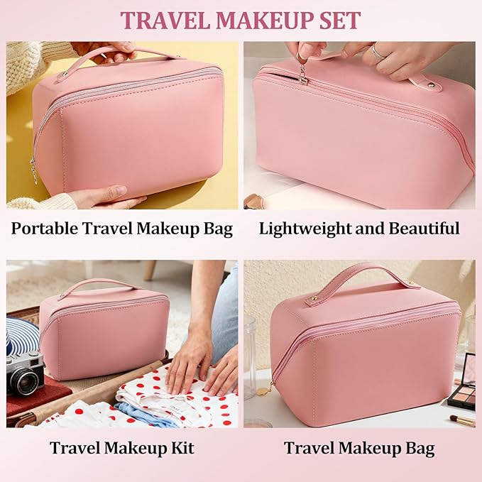 Ponhey All In One Makeup Kit For Woman Girls Teens, Makeup Gift Set for Beginners Teenager with Eyeshadow Lipstick Mascara Portable Cosmetic Bag