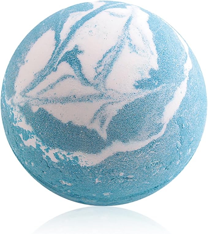 Blue Bath Bombs for Women Spa Gift Set with Peppermint Essential Oils Sea Salt Relaxing Birthday Gift for Her Bubble Bath Skincare Relaxation Aromatherapy Gifts