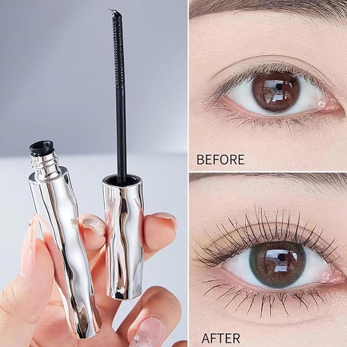 Seattle Get Mascara, Seattleget Mascara, Iron Wand Mascaras, Long Thick Curl Lash mascaras, 3D Curling Eyelash Iron Mascaras, Waterproof, Sweat-Proof, Non-smudged (Black*3)