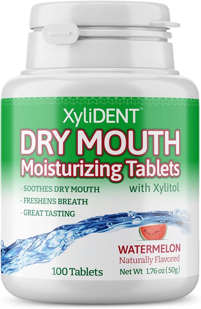 Nature's Stance XyliDENT Xylitol Tablets for Dry Mouth Relief - Stimulates Saliva, Freshens Breath, Reduces Acid Production, Fast Acting Relief, 100 Count