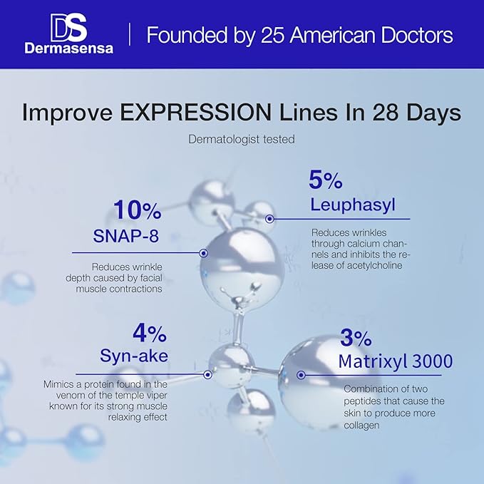 DS Dermasensa UP Ultra Peptide Serum – Advanced Peptide Formula for Wrinkles & Fine Lines, 30ml / 1 fl.oz