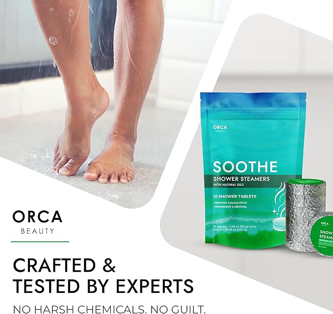 Shower Steamers Aromatherapy - Relaxation Gifts for Women, Shower Bombs, Unique Spa Gifts Shower Tablets, Shower Steamer Aromatherapy for Women & Men (Soothe 18PC)
